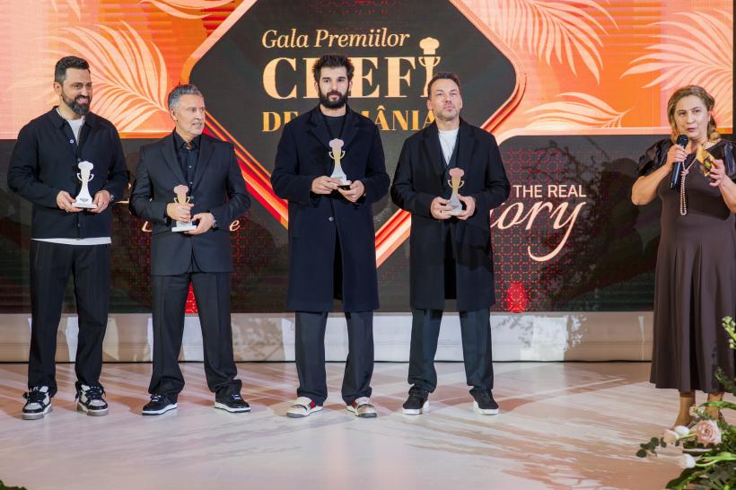 Jurații Chefi la cuțite, premiați aseară la Gala Chefi de România. Chef Richard: „Premiul acesta vorbește despre revoluția culinară creată de noi la Chefi la cuțite” 18995627