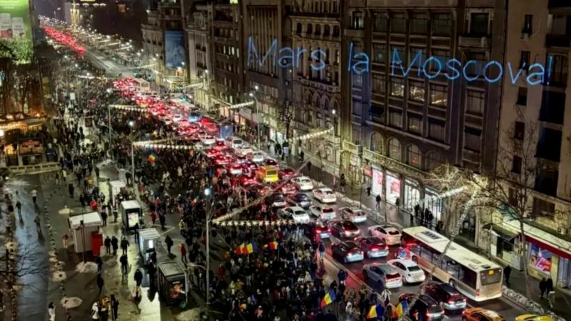 „Marș la Moscova”, protest în fața Ambasadei Rusiei și comemorare a eroilor căzuți la Nistru