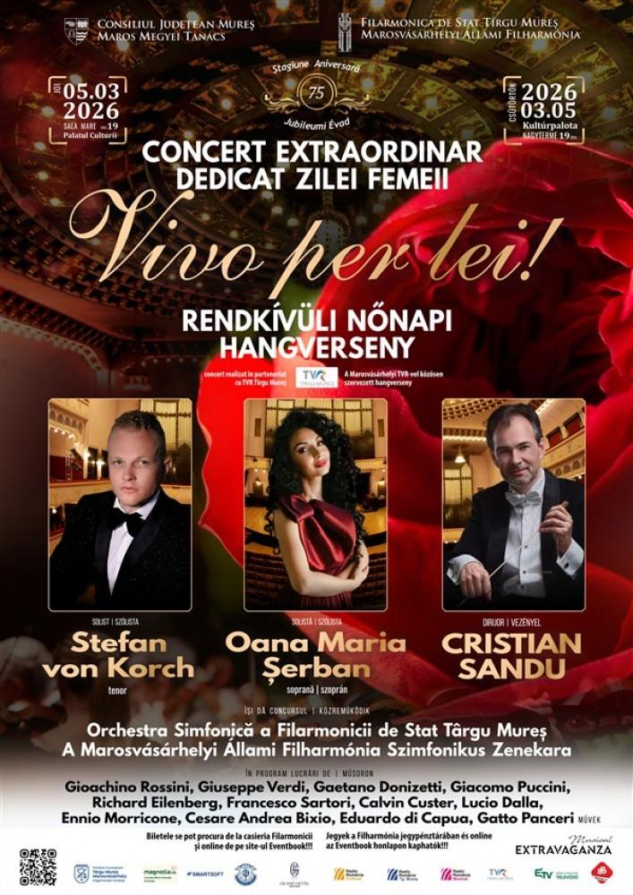 „VIVO PER LEI” – concertul pop-opera al primăverii cu tenorul Ştefan von Korch şi soprana Oana Maria Şerban în premieră la Filarmonica Târgu Mureş pe 5 martie 18997014