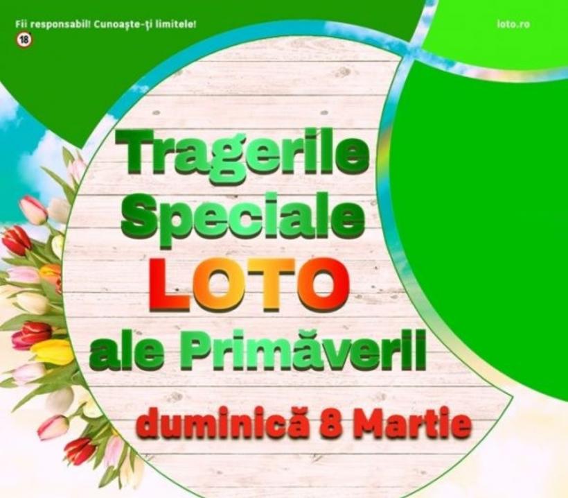 Rezultate Tragerile Speciale Loto ale Primăverii. Numerele câștigătoare la extragerea de duminică, 8 martie 2026