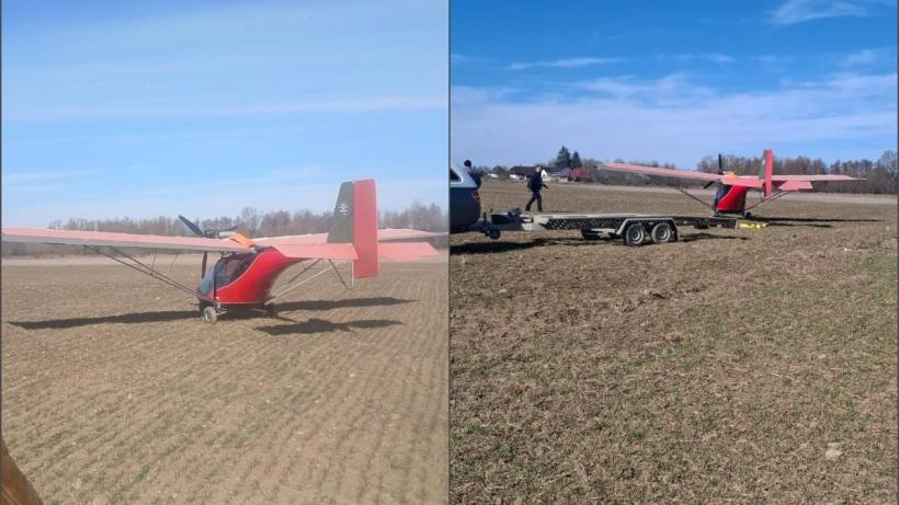 Un ucrainean a fugit de război cu un aparat de zbor de mici dimensiuni și a aterizat la Suceava