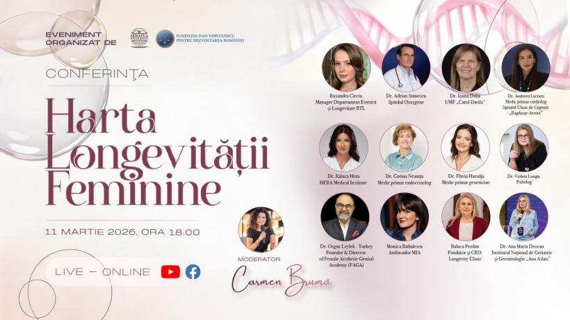 Ce le ajută pe femei să îmbătrânească mai lent. Explicațiile Dr. Adrian Stănescu la Conferința „Harta Longevității Feminine”