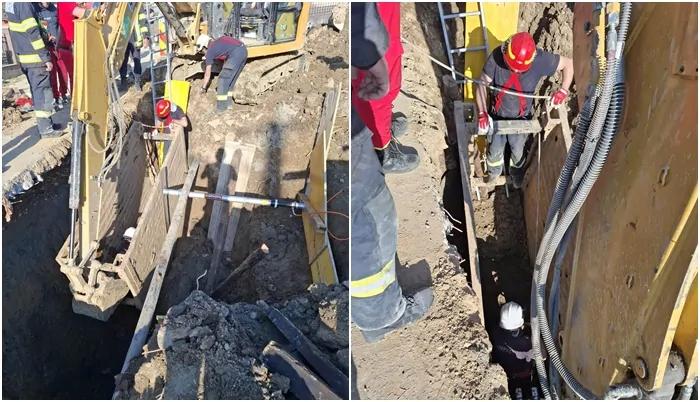 Tragedie în Satu Mare: Muncitor mort după ce a fost îngropat de viu sub un mal de pământ.