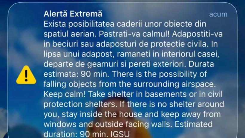 RO-Alert în Tulcea: Semnal de dronă lângă Vâlcov, F-16 ridicate de la sol