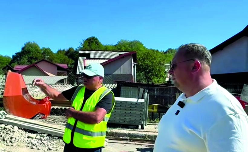 Secretul podului de la Pucioasa care nu se mai termină: se așteaptă uscarea betonului turnat 18999549