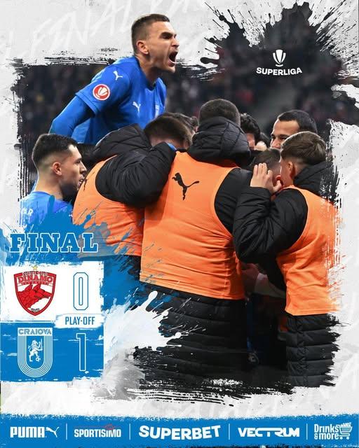 Superliga: Universitatea Craiova învinge pe Dinamo