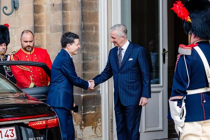 Nicușor Dan, primit la Castelul Laeken de Regele Philippe