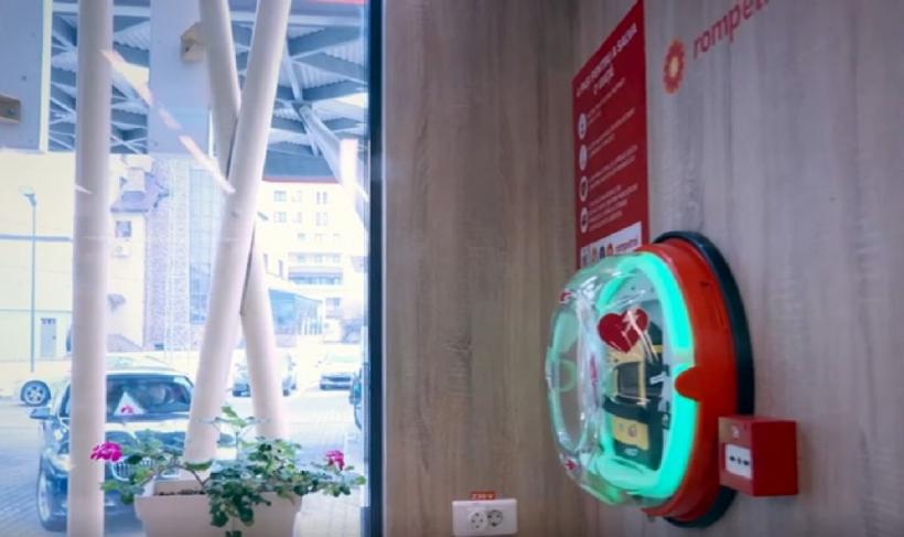 Salvat de un defibrilator montat în benzinărie