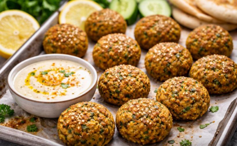Falafel la cuptor, rețeta simplă cu năut și verdețuri
