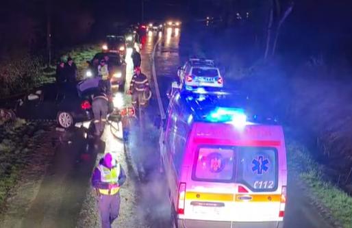 Accident cu cinci victime încarcerate, în județul Cluj