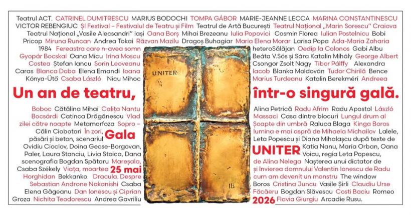 Juriul final al Galei Premiilor UNITER 2026