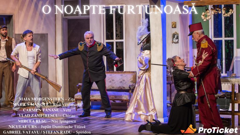 Horațiu Mălăele, Oana Pellea, Maia Morgenstern, Marius Manole, pe scenele din București și Constanța, la început de aprilie 19001219