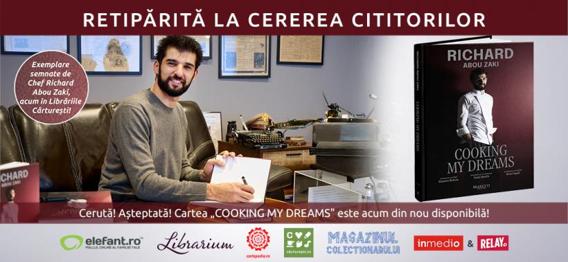 Cerută! Așteptată! Cartea lui Chef Richard Abou Zaki este din nou disponibilă. Acum în Librăriile Cărturești cu exemplare semnate!