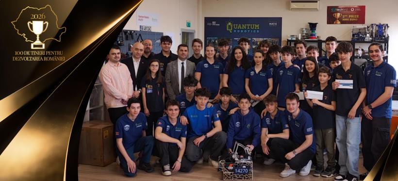 De la un laborator de liceu la Campionatul Mondial de Robotică: povestea echipei Quantum Robotics, înscrisă în campania „100 de tineri pentru dezvoltarea României”