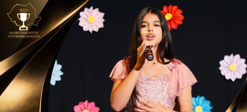 Daria Mușat, vocea unei noi generații, inclusă în campania „100 de tineri pentru dezvoltarea României”