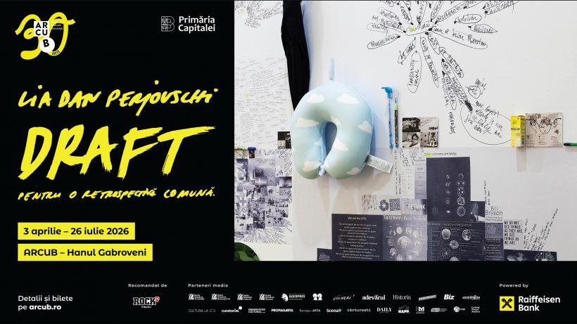 Lia și Dan Perjovschi în dialog cu Jane Neal, curatoare de referință a artei contemporane internaționale, pe 8 aprilie, la ARCUB – Hanul Gabroveni