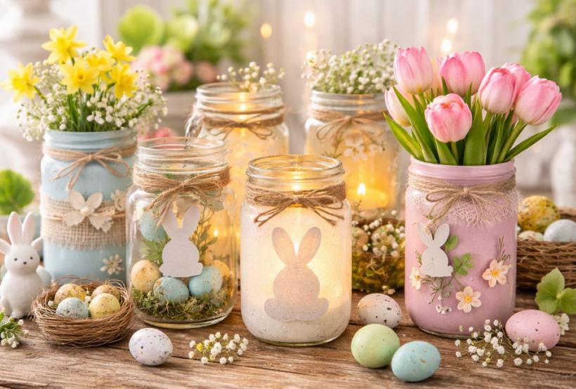 Borcanele vechi devin cele mai frumoase decorațiuni de Paște