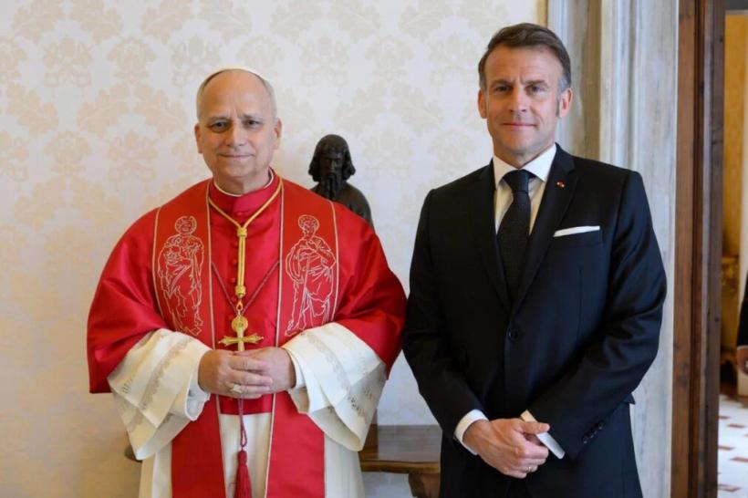 Preşedintele Emmanuel Macron s-a întâlnit cu Papa Leon al XIV-lea