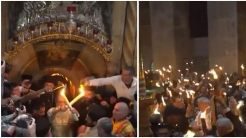 Lumina Sfântă a fost aprinsă la Ierusalim! Cel mai mare miracol al creștinității 19003290