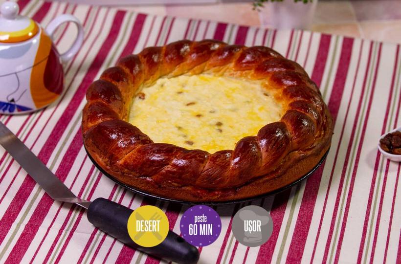 Pască cu brânză și stafide! Rețeta care nu dă greș niciodată