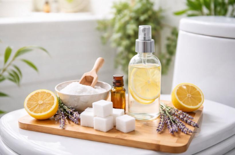 Toaletă parfumată? Rețetă simplă pentru o baie fresh, fără produse toxice