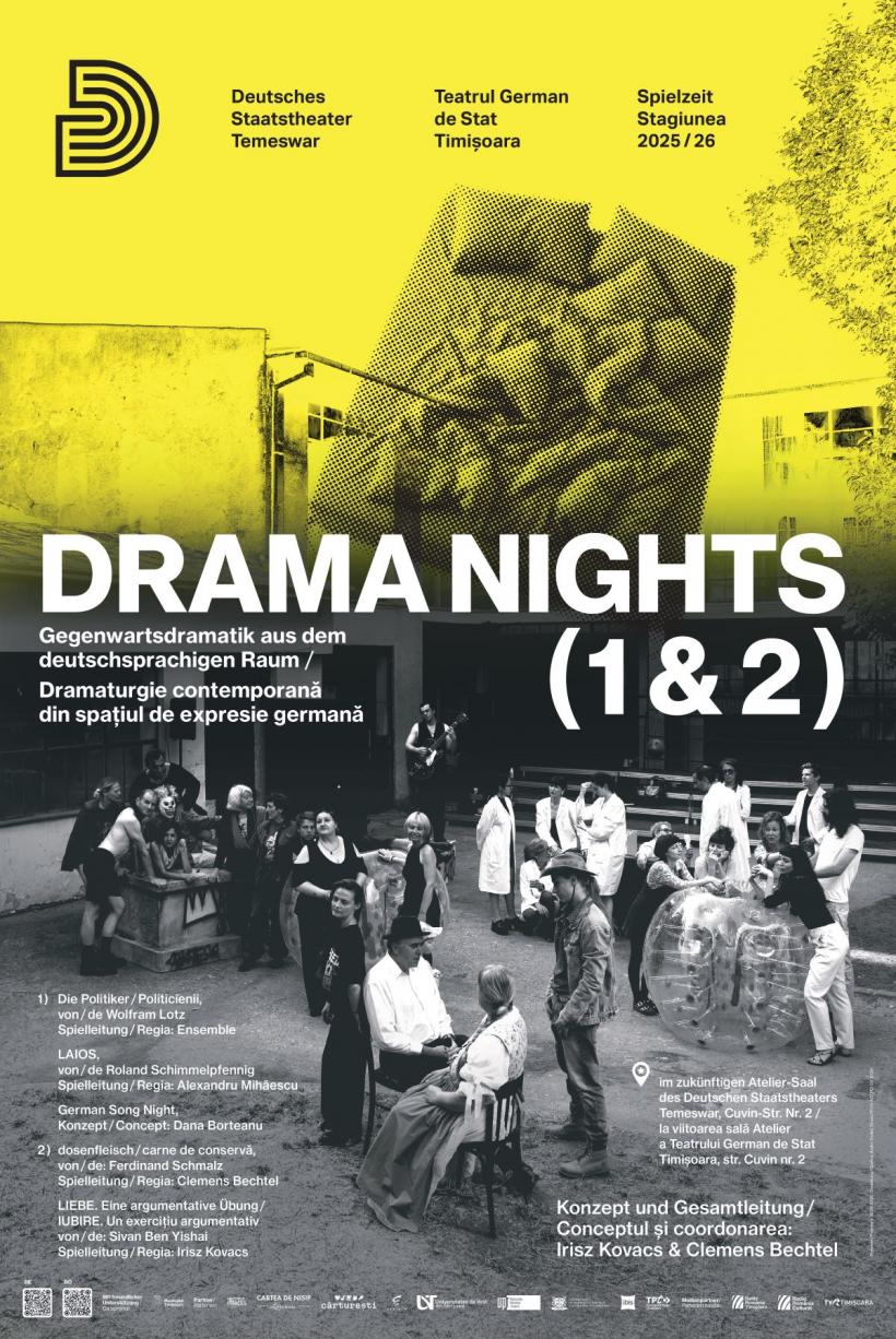 Premiera „Drama Nights 1&amp;2” la Teatrul German de Stat Timișoara – patru spectacole, patru perspective asupra lumii contemporane