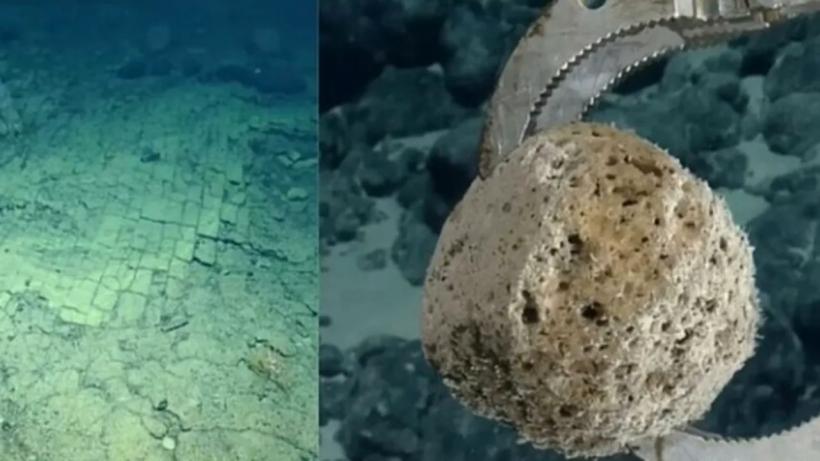 Fenomen natural rar. Misterul aleii pavate cu dale galbene din Oceanul Pacific