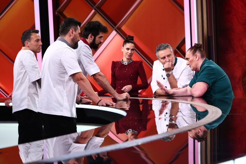 Chefi la cuțite, lider de audiență. Echipa lui Chef Orlando, din nou victorioasă. Diseară, confruntare intensă: Irina pune în joc puterea de a bloca cuțitele de aur! 19003756