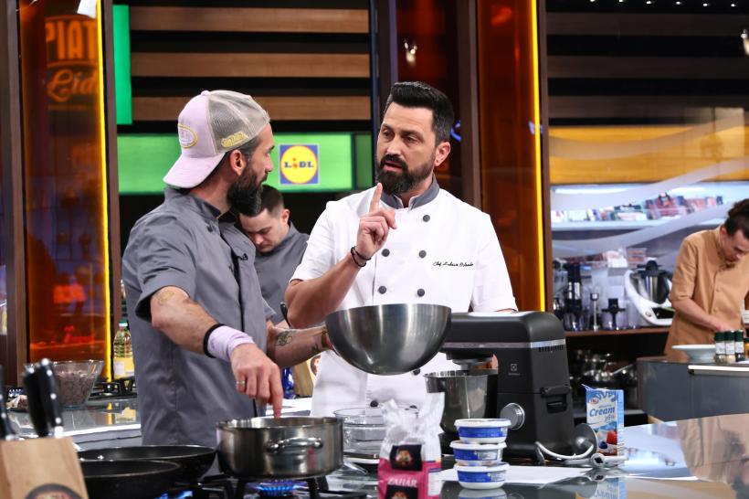 Chefi la cuțite, lider de audiență. Echipa lui Chef Orlando, din nou victorioasă. Diseară, confruntare intensă: Irina pune în joc puterea de a bloca cuțitele de aur! 19003764
