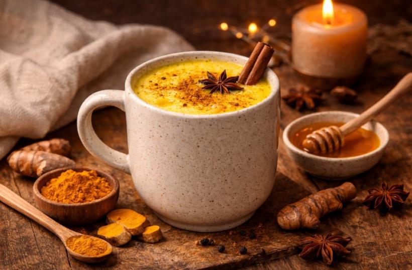 Laptele auriu: rețeta simplă cu turmeric pentru un somn profund și odihnitor