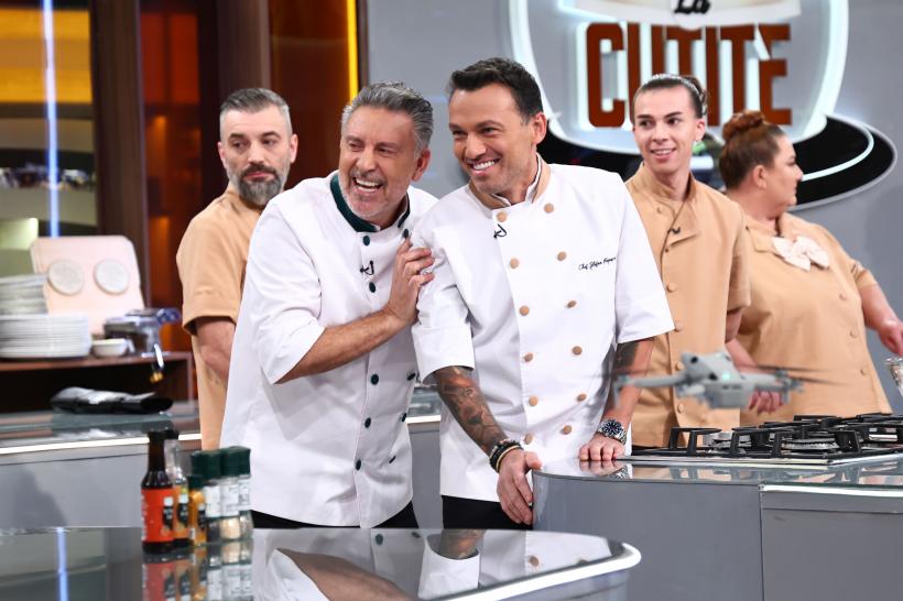 Chefi la cuțite, lider de audiență. Cuțitul de aur al lui Chef Orlando a ieșit din concurs. Probă grea, diseară: echipele gătesc preparate inspirate de compozitori celebri 19004774