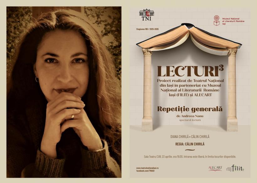 Spectacol-lectură în premieră, la CUB: „Repetiție generală” de Andreea Nanu, în regia lui Călin Chirilă