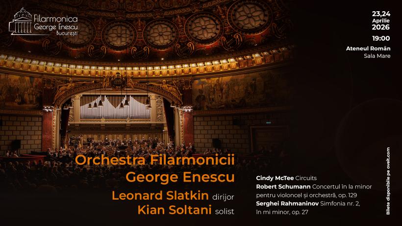 Dirijor laureat a șase premii Grammy, Leonard Slatkin, la pupitrul Orchestrei Filarmonicii George Enescu în concertele din 23 și 24 aprilie 19005048