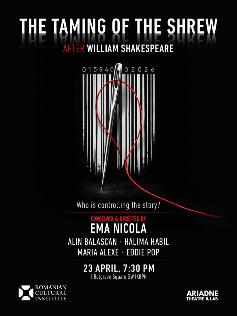 Îmblânzirea scorpiei, cu actori româno-britanici, prezentat de Ziua Shakespeare la ICR Londra și în cadrul York International Shakespeare Festival 19005042