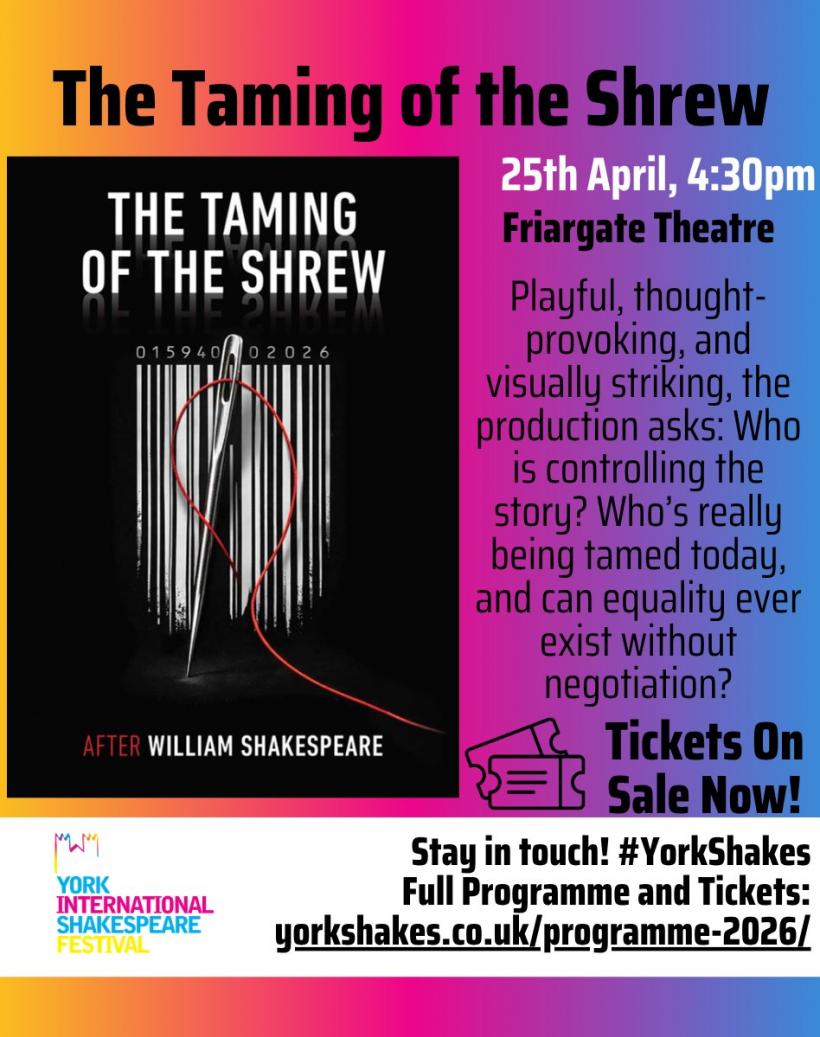 Îmblânzirea scorpiei, cu actori româno-britanici, prezentat de Ziua Shakespeare la ICR Londra și în cadrul York International Shakespeare Festival 19005043