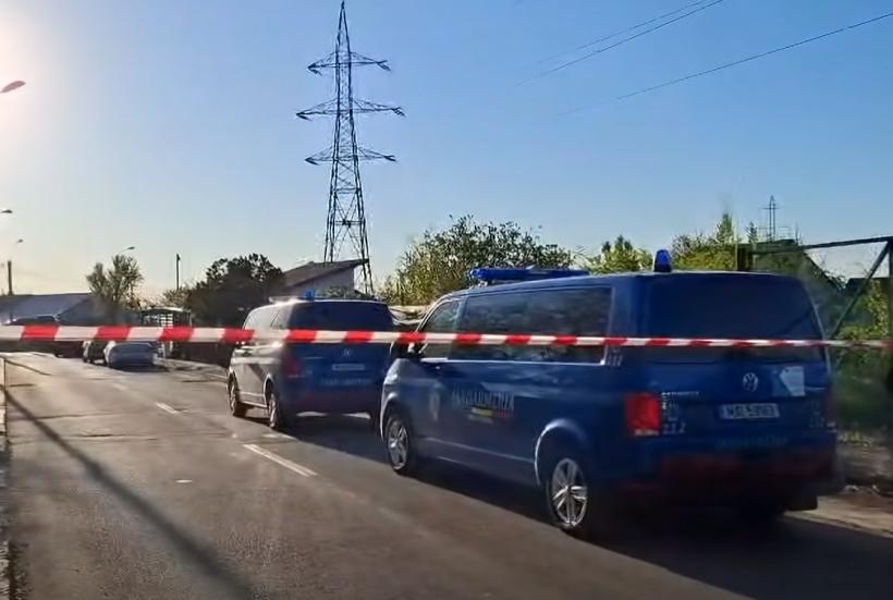 Dronă rusească prăbușită la Galați, peste o gospodărie și un stâlp de electricitate