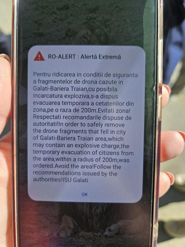 Drona rusească, detonată cu succes. Șoseaua DN 26, închisă din cauza pericolului 19005352