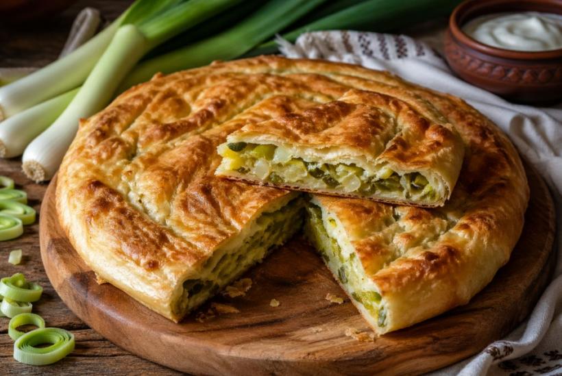 Plăcinta cu praz: Rețeta simplă pe care gospodinele o păstrează din generație în generație