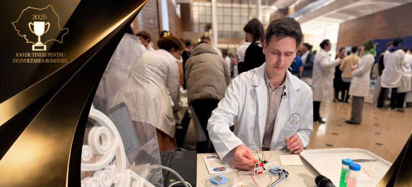 Inovație românească de top în bioinginerie: doctorandul Cosmin Pauliuc dezvoltă „pielea artificială” și se înscrie în „100 de tineri pentru dezvoltarea României”