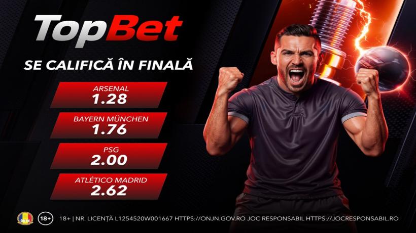 PSG vs Bayern și Atletico vs Arsenal sunt semifinalele Champions League. Cum văd casele de pariuri cele două dueluri?