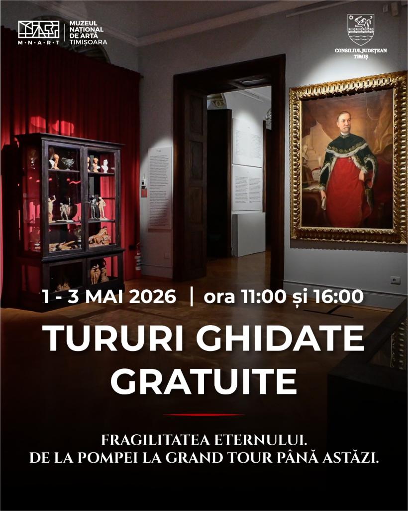 Ultima săptămână de vizitare a expoziției „Fragilitatea Eternului” la Muzeul Național de Artă Timișoara: peste 100 de piese de patrimoniu originale, de la muzee prestigioase din Italia
