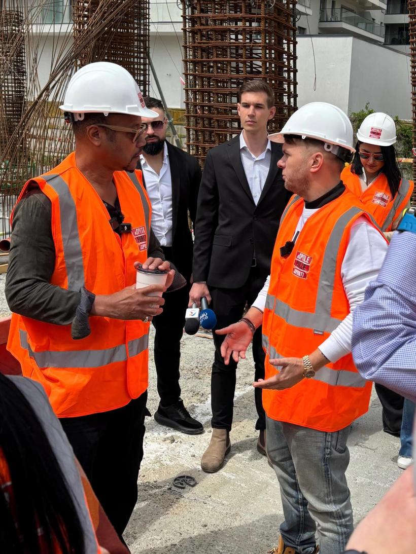 Actorul premiat cu Oscar, Cuba Gooding Jr., pe șantierul Clinicii de Psihiatrie Pediatrică Obregia 19006251