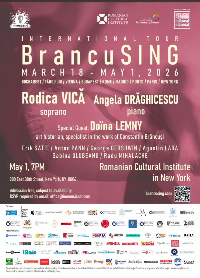 BrancuSING – o experiență imersivă la intersecția muzicii și artelor vizuale, la ICR New York, în cadrul Primăverii Francofoniei