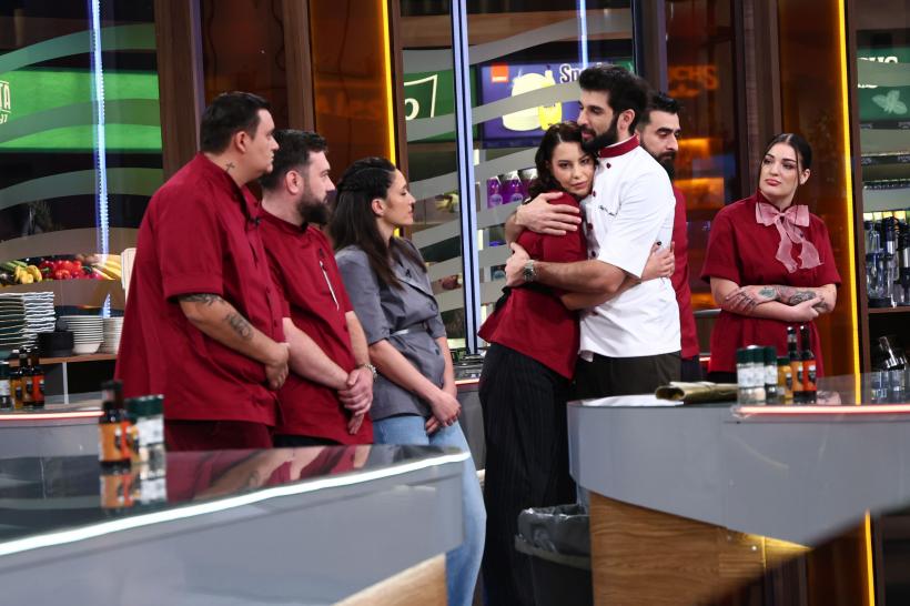 Nou record de audiență cu ediția Chefi la cuțite de ieri. Echipa lui Chef Ștefan a câștigat bătălia culinară, iar Anastasiia a fost eliminată din competiție 19006351