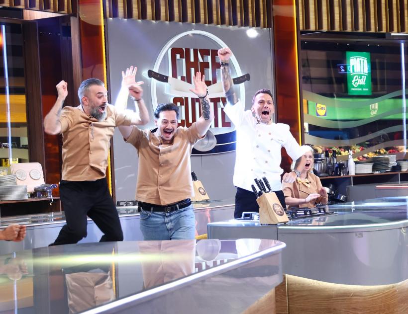 Nou record de audiență cu ediția Chefi la cuțite de ieri. Echipa lui Chef Ștefan a câștigat bătălia culinară, iar Anastasiia a fost eliminată din competiție 19006353