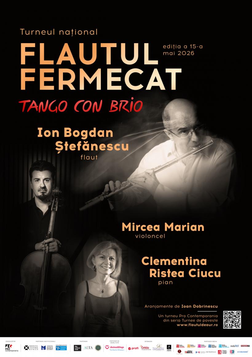 Flautistul Ion Bogdan Ștefănescu aduce tangoul pe scenele din România în ediția a 15-a a Turneului Național Flautul Fermecat