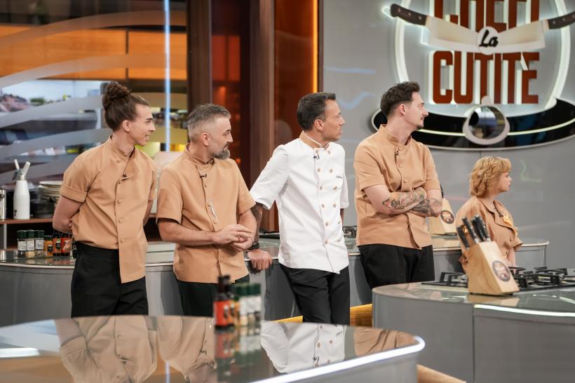 Jurații Chefi la cuțite intră în cea de-a zecea confruntare culinară. Situație tensionată diseară: o concurentă vrea să-și părăsească echipa!