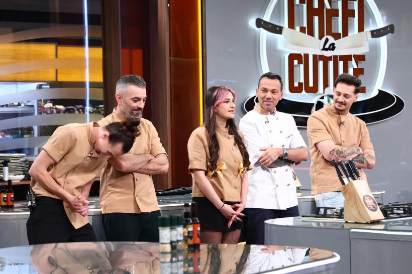 Chefi la cuțite, lider de audiență. Echipa bej, condusă de Chef Ștefan, a câștigat ieri battle-ul, iar Chef Sautner l-a salvat pe Florin Stamin de la eliminare 19007381