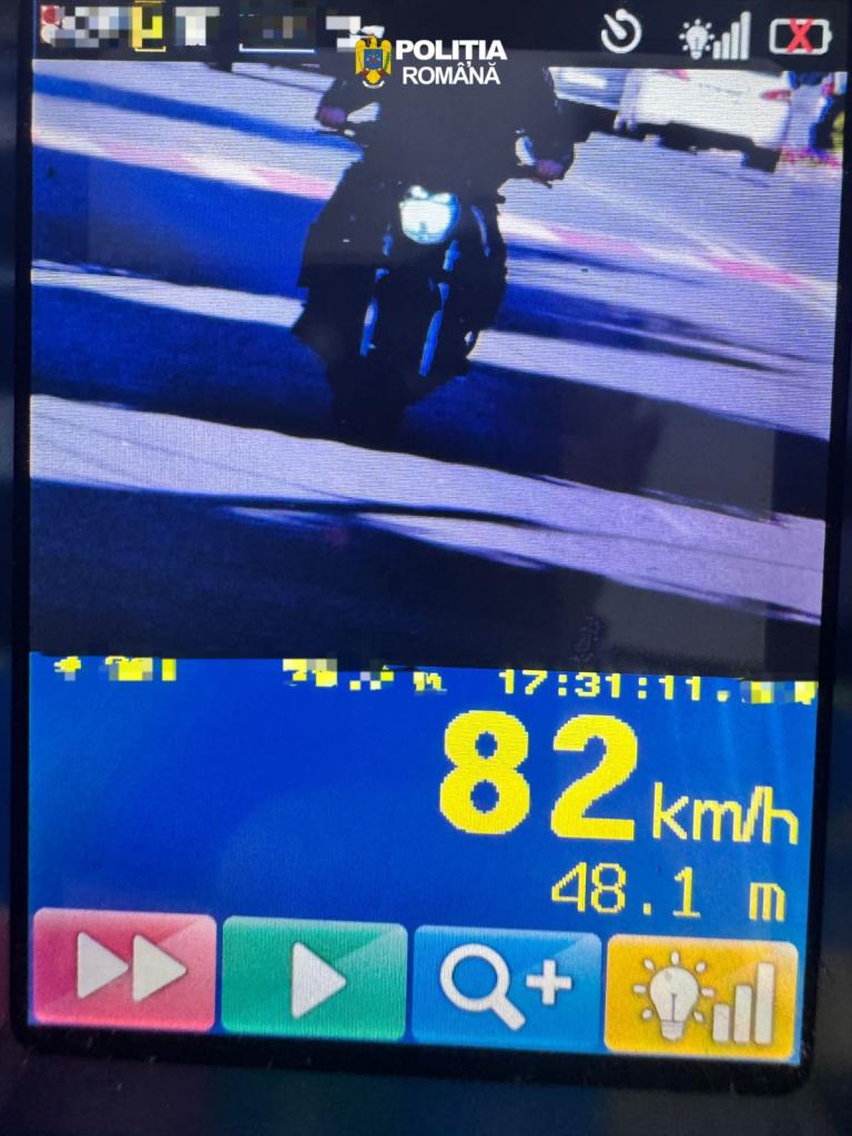 Fuga de radar, o idee de mii de lei! Motociclist lăsat pieton după o urmărire spectaculoasă prin oraș 