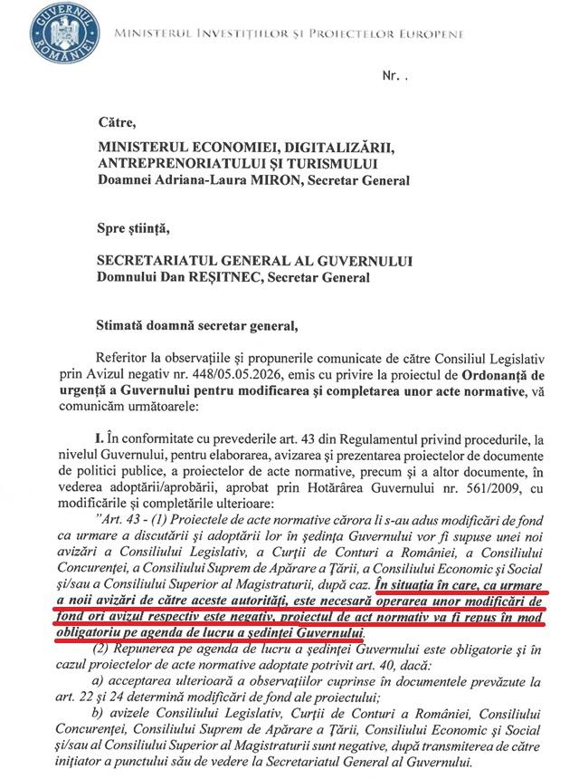 Deși i s-a atras atenția de trei ori, prin documente oficiale, Guvernul demis tot a adoptat ilegal ordonanța de urgență 19007797